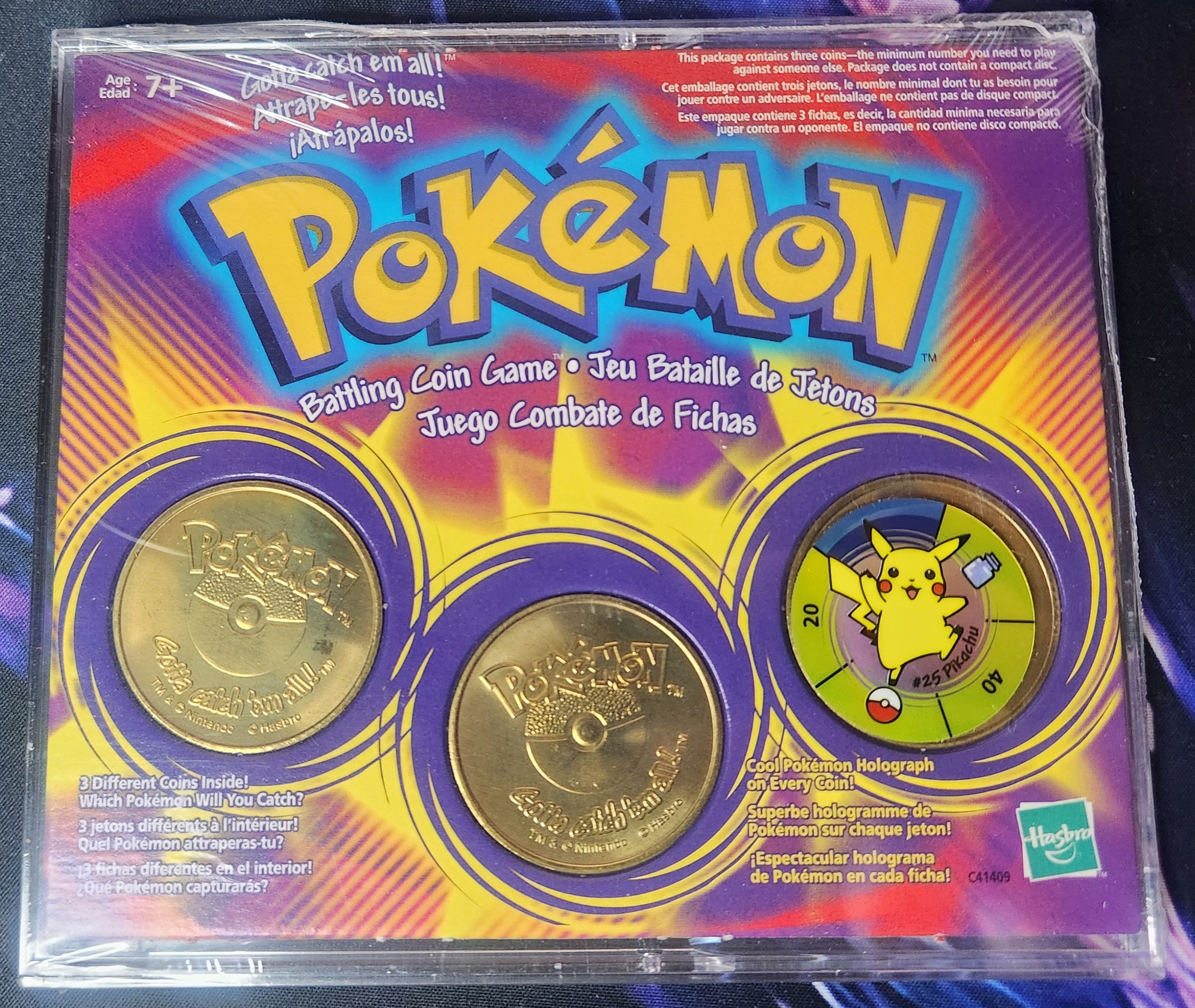 Pokemon/Hasbro 1999 Battling Coin Game